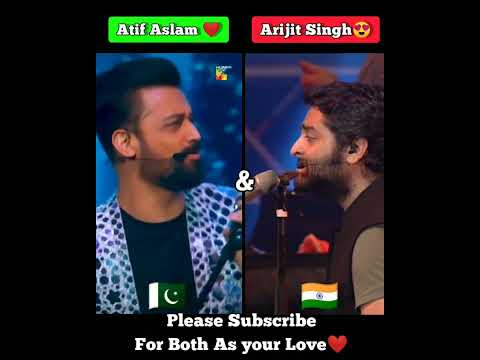 Atif Aslam ❤ &amp; Arijit singh 😍|| #arijitsingh #shorts #trending #viral