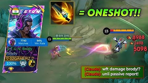 GLOBAL BRODY FIRST ITEM MALEFIC GUN FOR 1 HIT😱 (100% BROKEN!) - BRODY BUILD TOP GLOBAL 2025