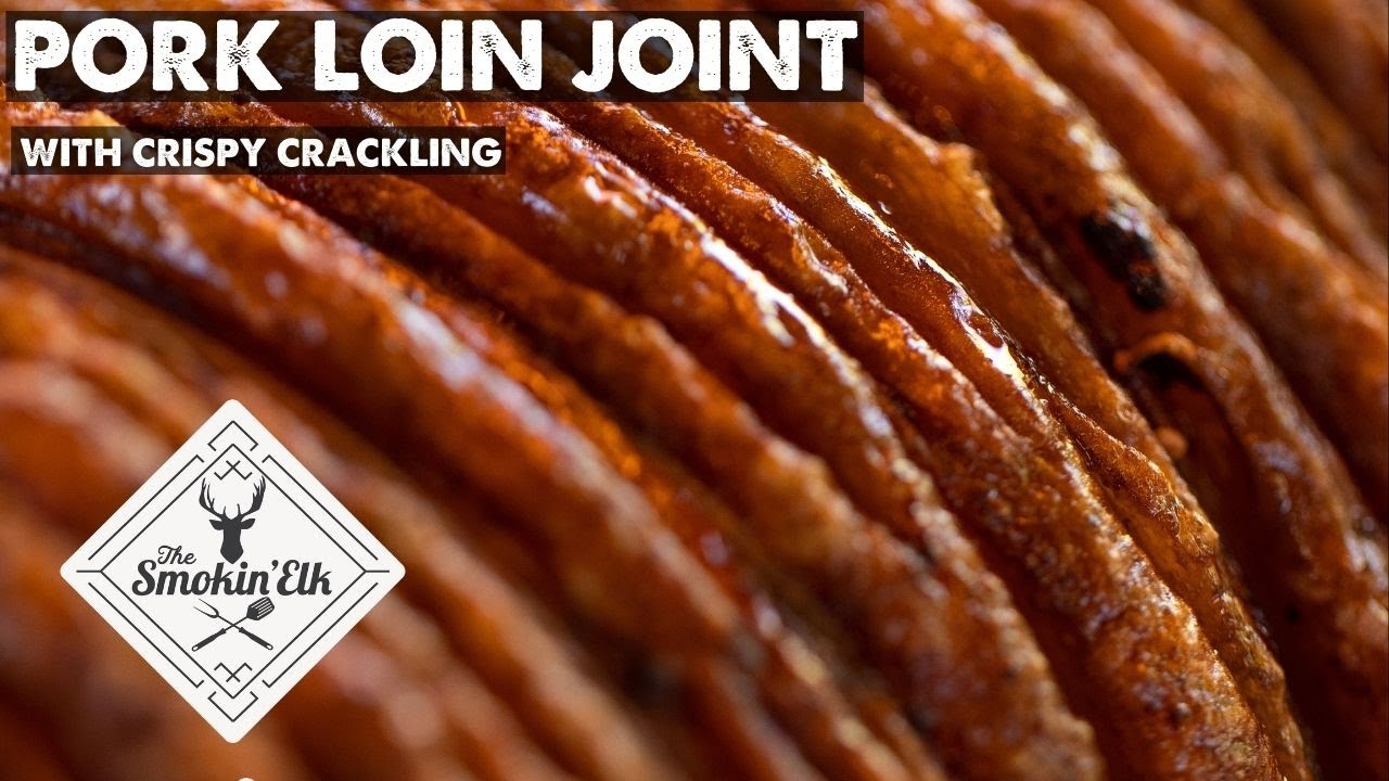 Rotisserie Pork Loin Joint With Crackling | Cooked On The Kamado Joe