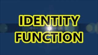 Identity Function in the easiest way possible | class 12 | class 11 | CUET | JEE mains @avte-edu