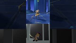 Navia Attack Combo but its Minecraft    #minecraft #genshinimpact