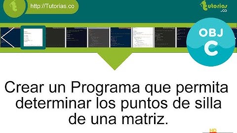 POO + arrays + Objective C (puntos de silla de una matriz)