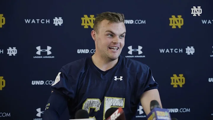 @NDFootball - Michael Vinson Post Practice - 8-19-...