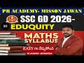 🔥 🎯SSC GD Maths | EDUQUITY PATTERN MATHEMATICS | MISSION JAWAN | PR ACADEMY |