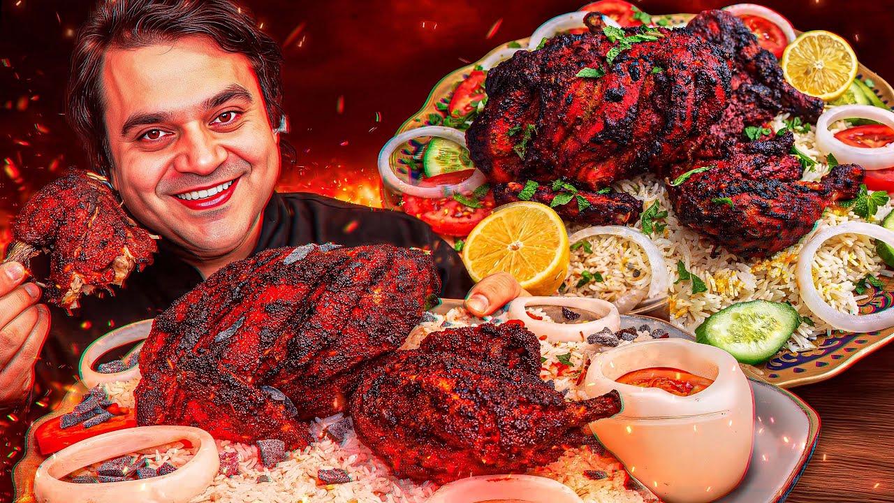 Курица тандури в аэрогриле с рисом | Простой индийский рецепт за 30 минут