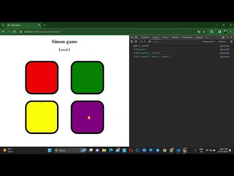 simon Say Game Using html,css and JavaScript