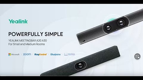 Yealink MeetingBar A20 A30 demo video
