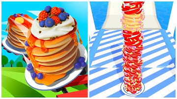 Pancake Run - Android Ios Gameplay, Mobile Gameplay (Levels 128-130)