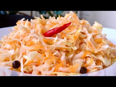 Хрустящая квашеная капуста