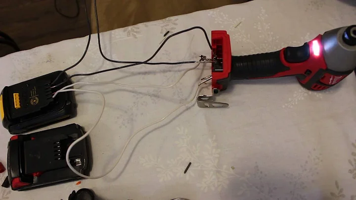 Milwaukee M18 Tool Running on Dewalt 20V Battery