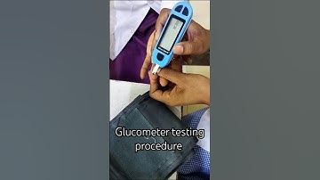 Glucometer testing procedure|sugar testing machine how to use #shorts #shortsfeed #nursing #viral