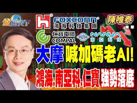 【精華】大摩喊加碼老 AI！ 鴻海 南亞科 仁寶強勢落底 亞洲生技大展7/15盛大登場！ 保瑞 智擎低檔修正完畢 #陳唯泰 #金臨天下 @TVBSFinanceLive  20260710