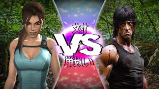 Lara Croft Vs Rambo Sprite Animation
