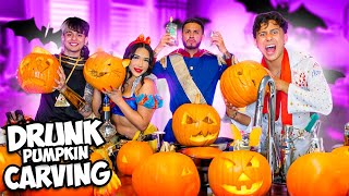 DRUNK PUMPKIN CARVING CONTEST W/ BLESIV & FABIO! *DIRTY QUESTIONS ONLY*