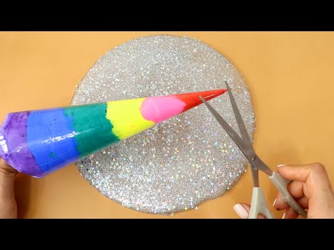 Slime <strong>Coloring</strong> Compilation <strong>with</strong> Clay,glitter ! Most Satisfying Slime Video★ASMR★#ASMR
