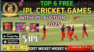 Top 6 Best IPL Cricket Games For Android 2025 ! Best Free IPL Cricket Games For Android In 2025