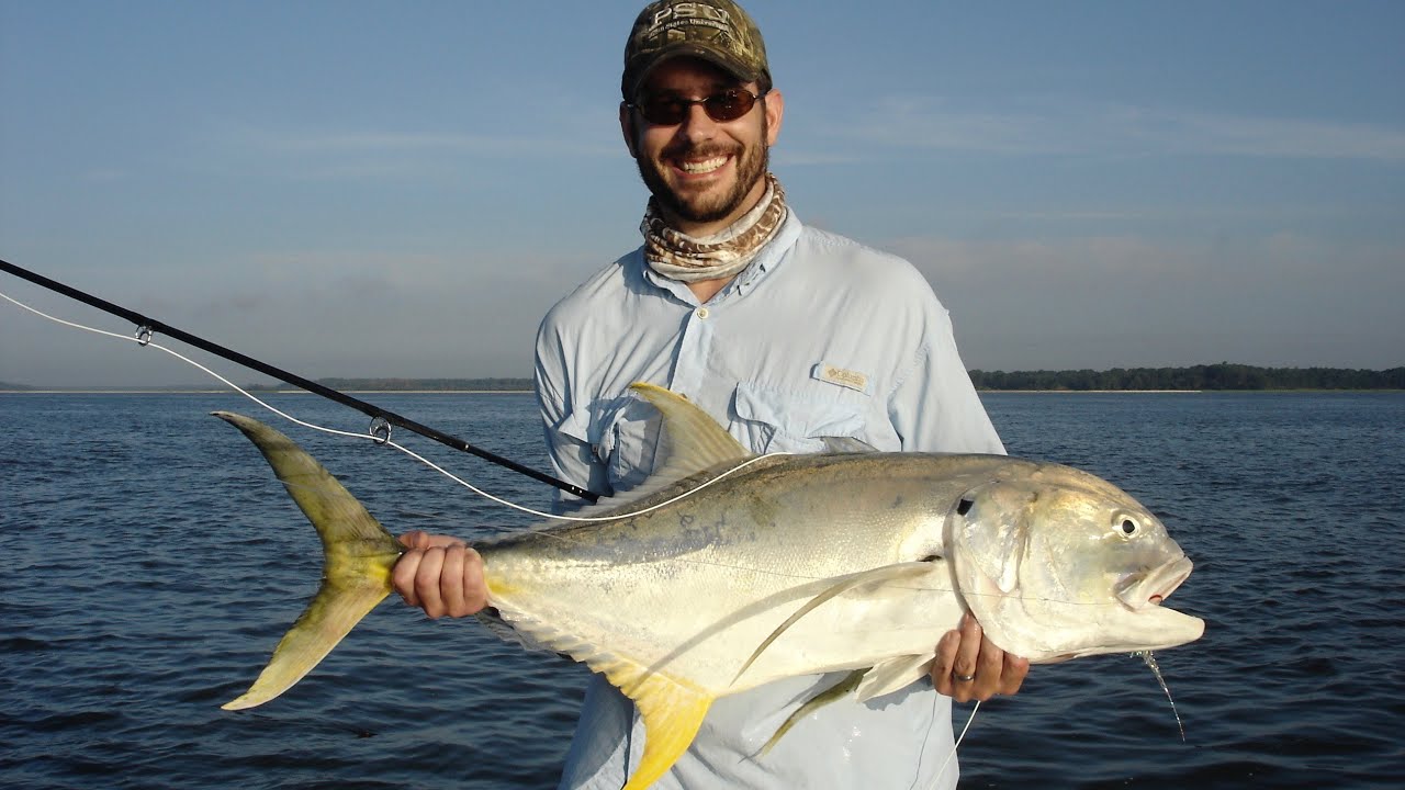 Fly Fishing for Big Jack Crevalle Off The Hook Charters Hilton Head