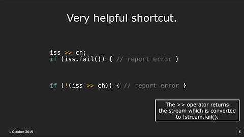 CS 106L Fall 2019 - Lecture 2: Streams II (Screencast)