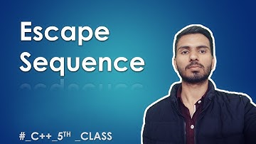 #05  | Escape Sequence | 12th JHARKHAND BOARD (JAC) COMPUTER | C++ Programming