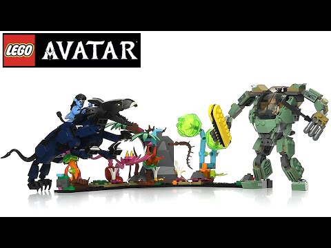 LEGO Avatar Neytiri & Thanator vs. AMP Suit Quaritch 75571 - Speed Build Review