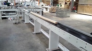 Hicas automatic wood optimizing scan and cross cut saw
