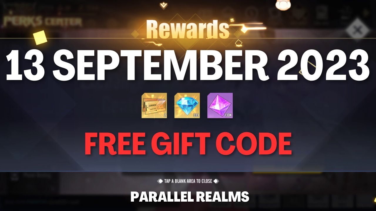 GIFT CODE 13 SEPTEMBER 2023 | PARALLEL REALMS - YouTube