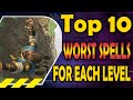 Top 10 Worst Spells for Each Level in DnD 5e