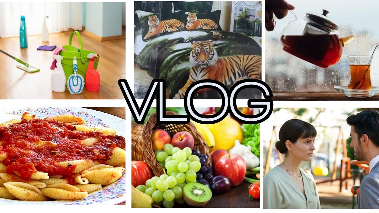 Təmizlik, Alış veriş.Pamidor souslu makaron.Bacımın növbəti hədiyyəsi 3D canlılığı. #vlog  #tadilat