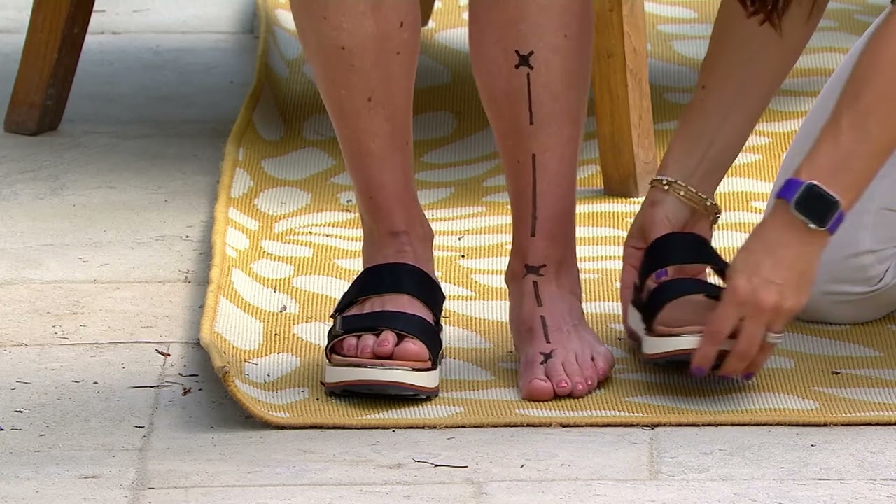 Vionic Adjustable Metallic Linen Slide Sandals - Brandie on QVC
