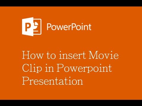 insert video clip in powerpoint presentation