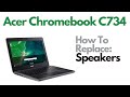 How To Replace Speakers - Acer Chromebook 511 C734 (C734-C0FD) Laptop Computer