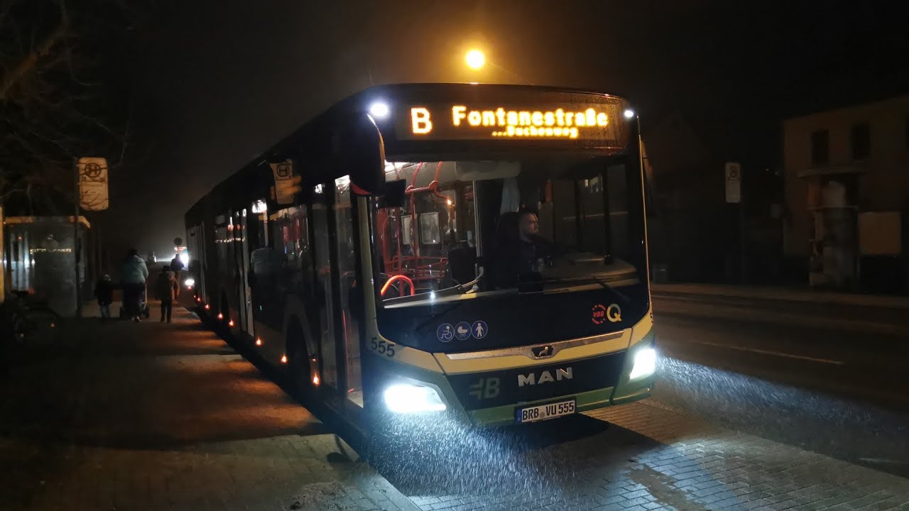 VBBr Mitfahrt im neuen MAN New Lions City 19 von Fontanestraße bis Wilhelmsdorf auf der Kompletten B