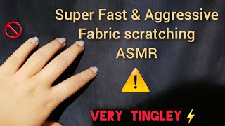 my first ASMR video. Super Fast and Aggressive Fabric scratching asmr #firstasmr