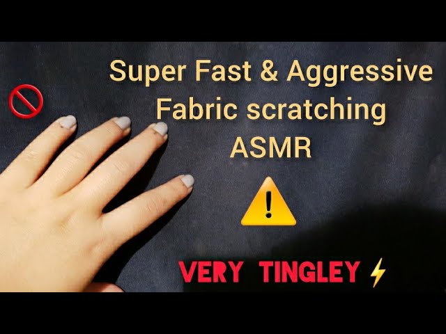 my first ASMR video. Super Fast and Aggressive Fabric scratching asmr #firstasmr