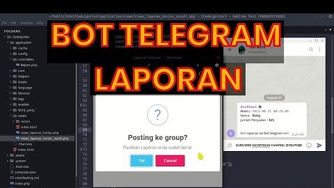 Tutorial Cara Membuat Bot Telegram Auto Posting ke Group (PHP + MySQL) -   Part 1 ☕
