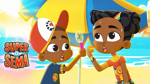 A Major Heat Wave Hits Dunia ☀️🥵 #ClimateChangeAwareness Super Sema - Cartoons for Kids