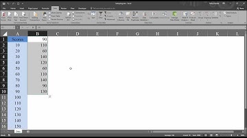 Drawing Random Samples with the Sampling Function in Excel 2016