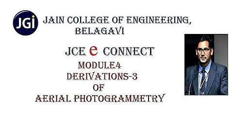 Module 4: 3rd Derivation (Aerial Photogrammetry)