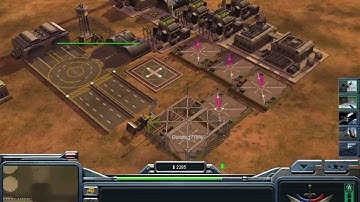 C&C GENERALS ZERO HOUR - USA LASER GENERAL 1v3 HARD