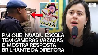 💣Vídeo flagra PM de Tarcísio atacando a cultura afro em escola e diretora não se deixa intimidar💣