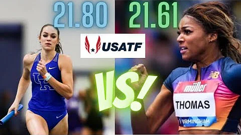 Abby Steiner FACES Gabby Thomas! | 2022 USATF Pred...