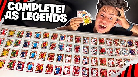 COMPLETEI TODAS AS FIGURINHAS LENDÁRIAS DA COPA EM 24 HORAS!