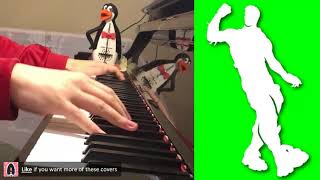 Video thumbnail of "FORTNITE DANCE - Hype (Piano Cover by Amosdoll)"