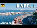 Napoli Summer Beach Walk | Italy Short Walking Tour - 4K UHD