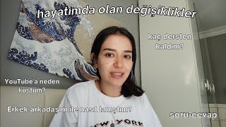 Soru-Cevap Vi̇deosu Youtubea Neden Vi̇deo Atmayi Biraktim? Kaç Dersten Kaldim? Erkek Arkadaşim Ki̇m?