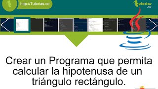 operadores – java (calculo de la hipotenusa)