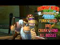 Funky kong and cranky kong all bosses 2 player