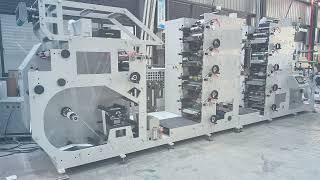 8 1 Colors Flexographic Press Double Tower Servo Driven Flexo Printing Machine With Video Monitor