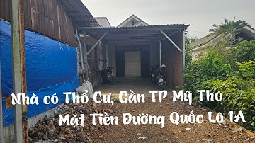 TẬP 4397:Nhà Có Thổ Cư,Mặt Tiền Đường Quốc Lộ1A,Thích Hợp Mua Bán Sinh sống