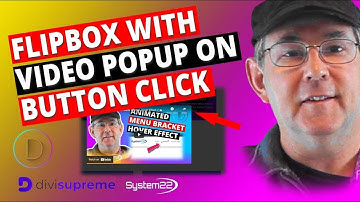 Divi Theme Flipbox With Video Popup On Button Click 👈👈👈